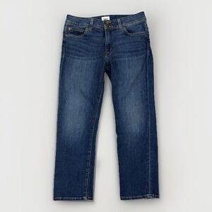 Hudson Ginny Straight Crop Stretch Jeans Womens Sz 30 Blue Denim Preppy Classy